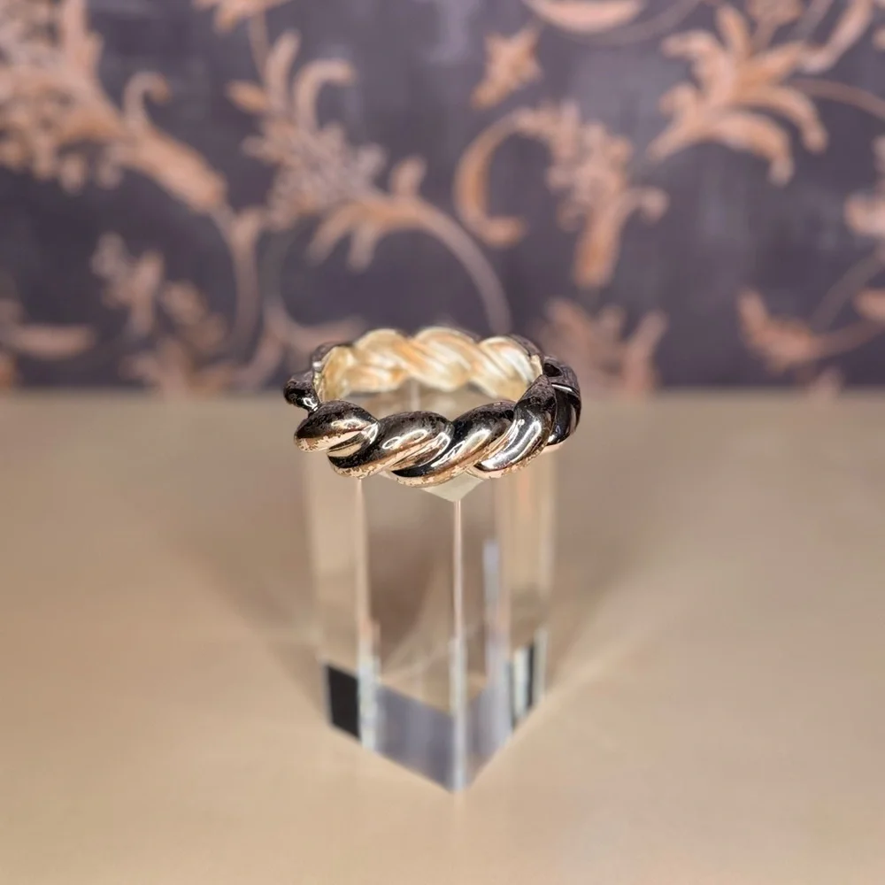 Vintage Estate Silver Toned Cuff Bracelet Lot C21